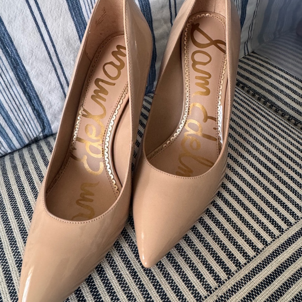 Sam Edelman Women's Tan patent leather Pumps